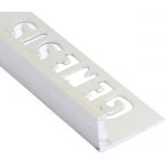 10mm SILVER BRUSHED ALUMINUM TILE TRIM