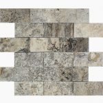 2x4 SILVER WEAVE TRAVERTINE MOSAIC TILE
