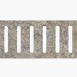 6x12 SILVER TUMBLED TRAVERTINE DECO DRAIN PAVER