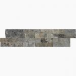 Travertine Warehouse 6x24 Silver Premium Select Split-Face Travertine Ledger Panel