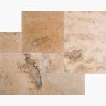 FRENCH PATTERN COUNTRY CLASSIC TUMBLED TRAVERTINE PAVER