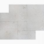 FRENCH PATTERN SHELL STONE BRUSHED CHISELED LIMESTONE TILE