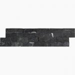 Travertine Warehouse 6x24 Anatolian Black Premium Select Split-Face Marble Ledger Panel